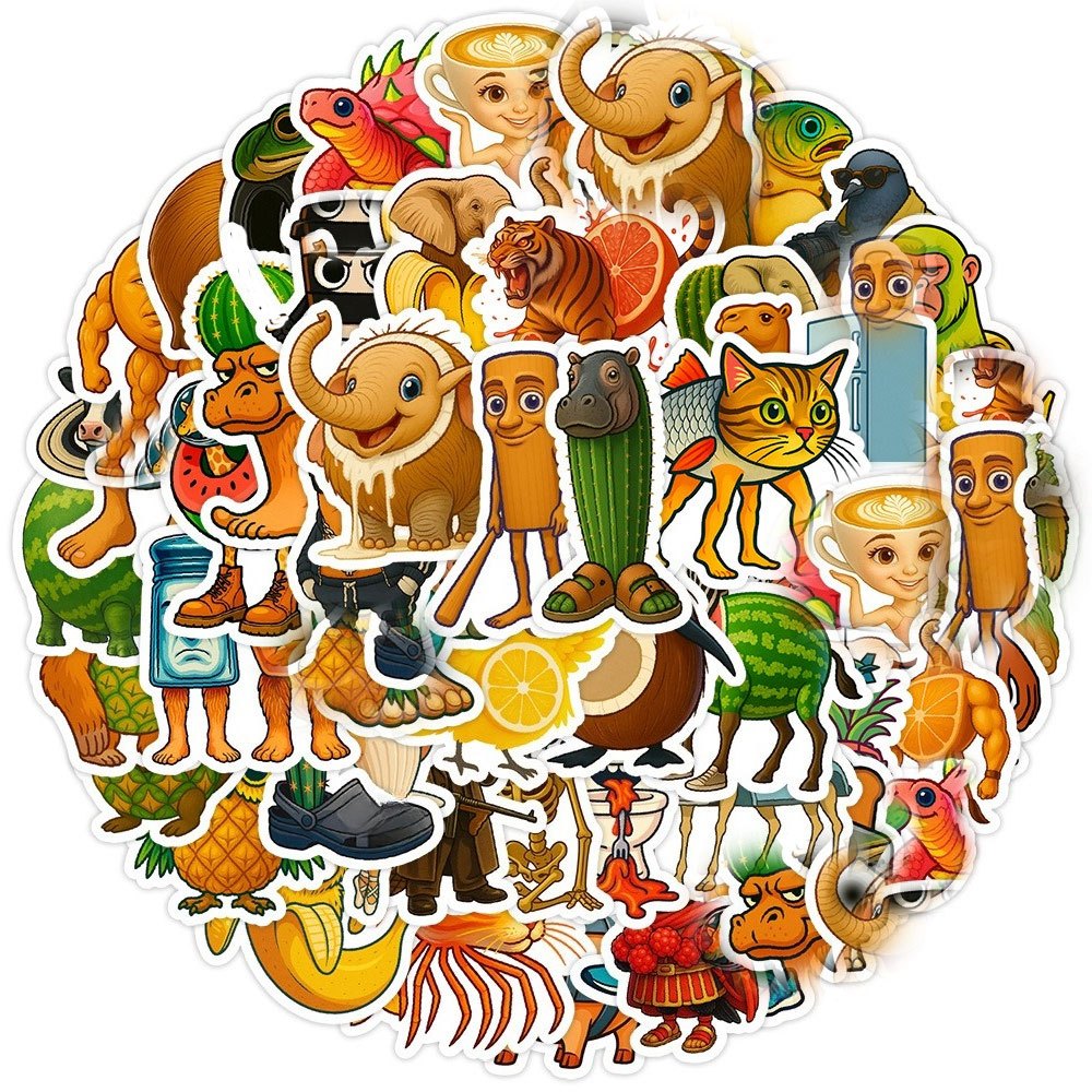 50 Stickers Italian Brainrot – Humour & Phrases Cultes by LSDLBoutique.ch