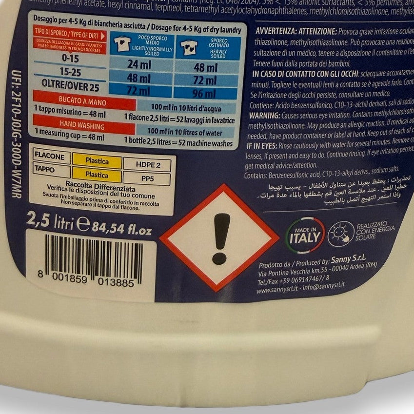 NeoDET Classico Flüssigwaschmittel für alle Textilien - 2,5 L