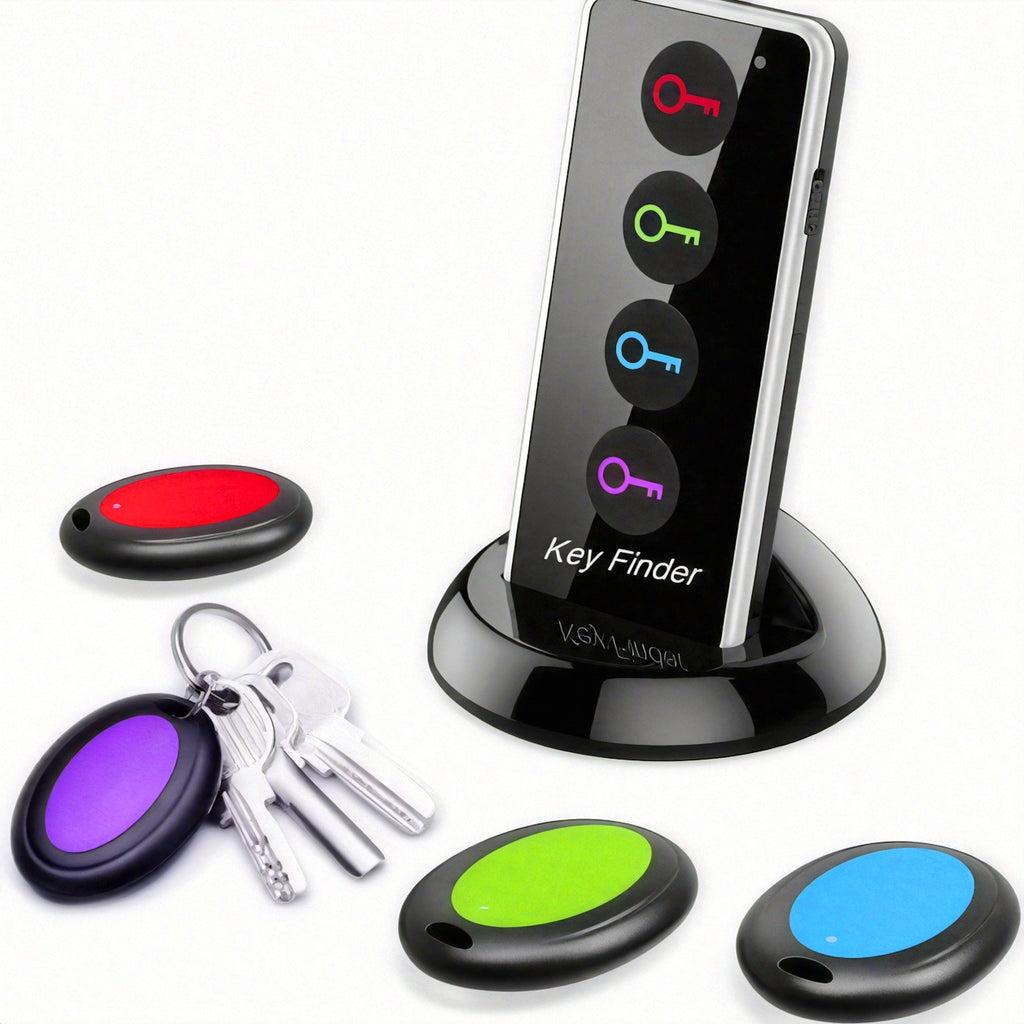 FindKey – Localisateur d’Objets avec Télécommande et 4 Récepteurs LED by LSDLBoutique.ch