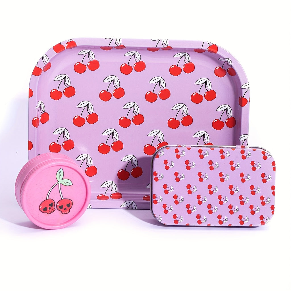 Kit Fumeur 3pcs : Étui Cigarettes, Double Grinder, Plateau Alu by LSDLBoutique.ch