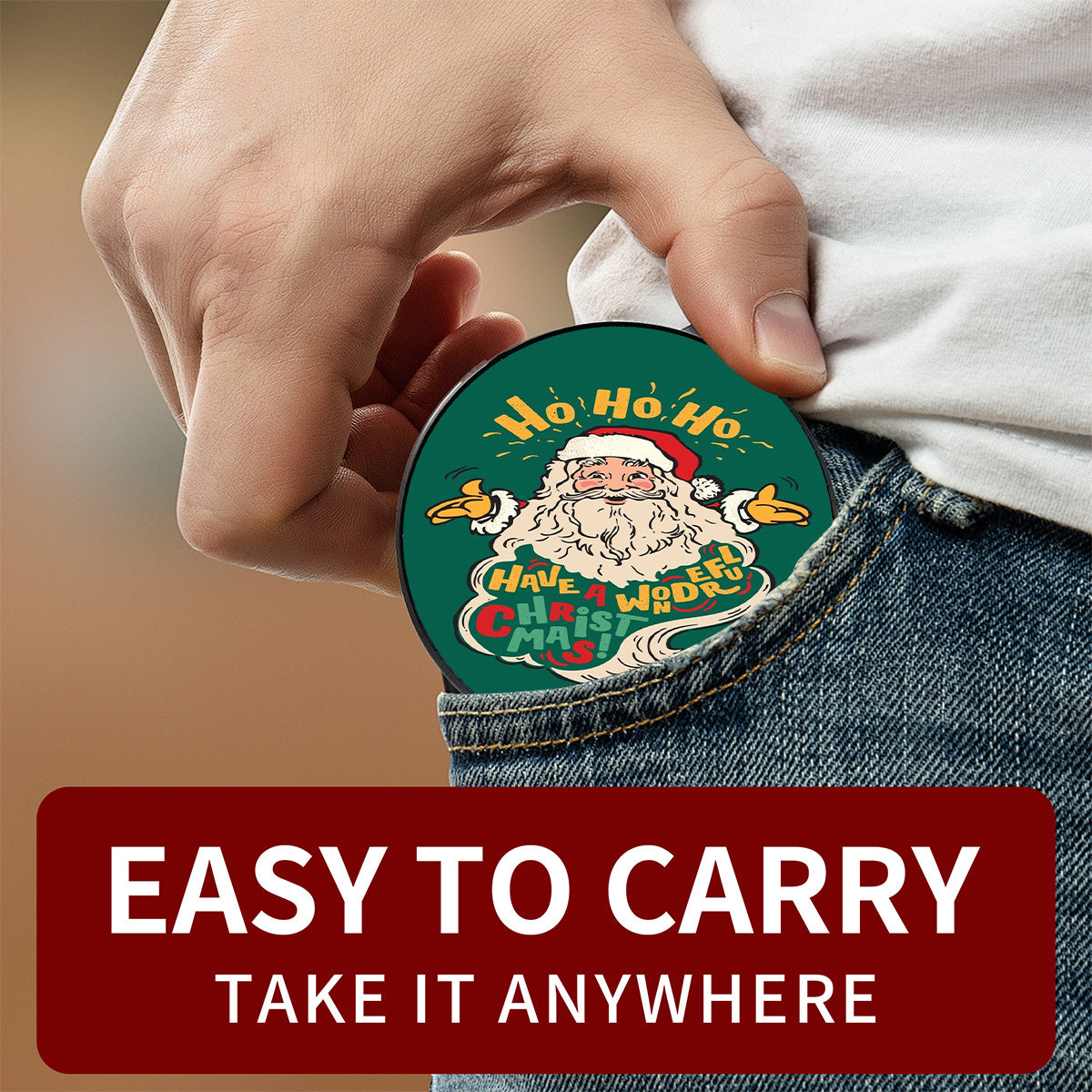 Grinder En Alliage De Zinc 4 Pièces Motif Père Noël 50 Et 63 Mm Durable Et Portable by LSDLBoutique.ch