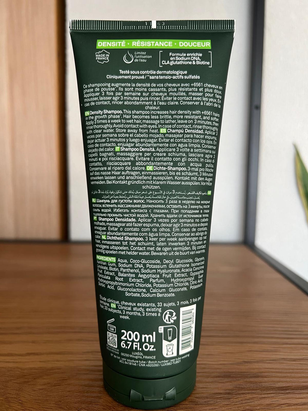 Shampoing Densifiant à la Biotine – Luxéol Density Shampoo 200 ml
