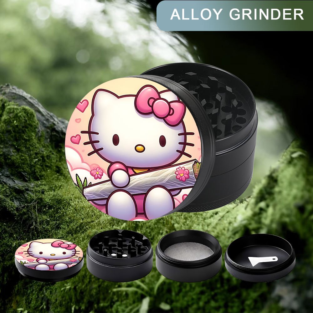 Grinder Hello Kitty 4 Couches Zinc 50/63mm Mignon by LSDLBoutique.ch