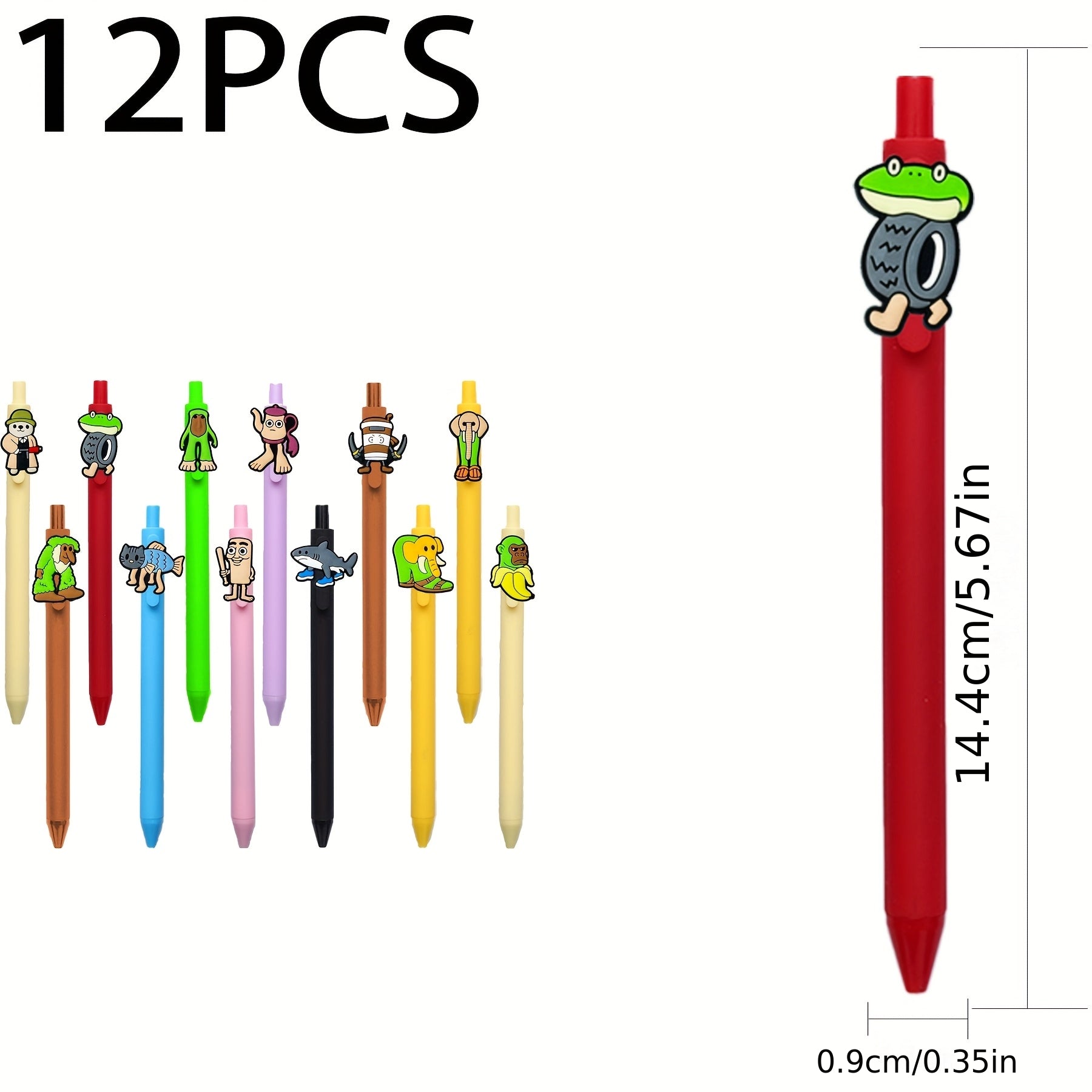 "Set 12 Figurines & Stylos Brainrot – Tung Sahur x Tralalero by LSDLBoutique.ch
