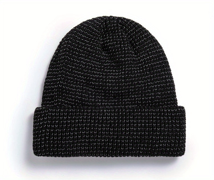 Bonnet Réfléchissant Hiver Unisexe Doublé Polaire Chaud Léger Confort Sécurité Idéal Neige by LSDLBoutique.ch