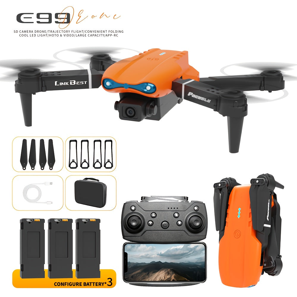 SkyE99 Pro – Drone Pliable Intelligent à Double Caméra HD by LSDLBoutique.ch