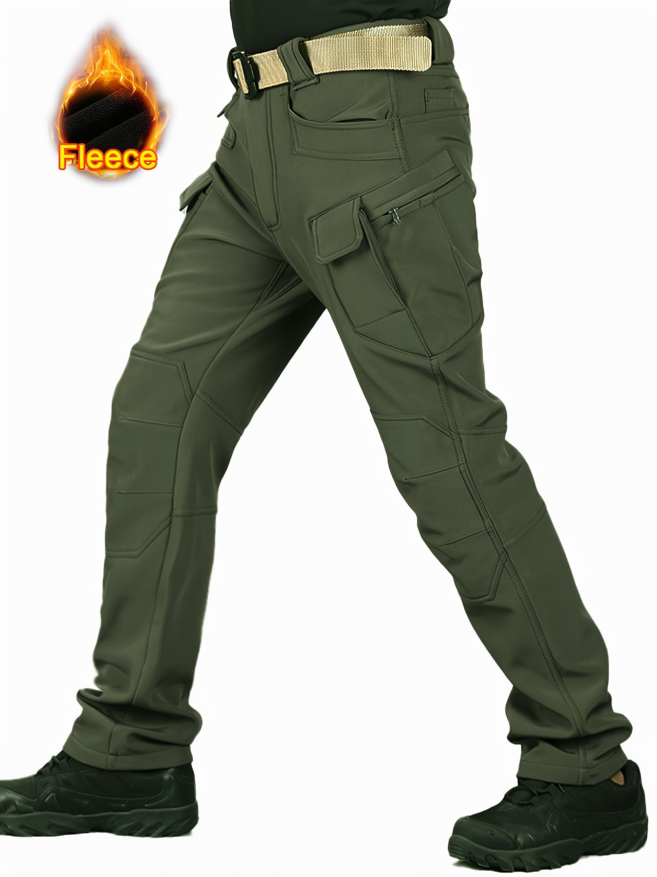 FleexPro – Pantalon de Travail Homme Hiver Doublé Polaire, Multi-Poches by LSDLBoutique.ch