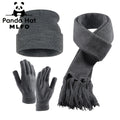 Ensemble Hiver 3 Pièces Bonnet Gants Écharpe Tricotés Confort Léger Acrylique 100 Pourcent Isolation Chaude MLFO by LSDLBoutique.ch