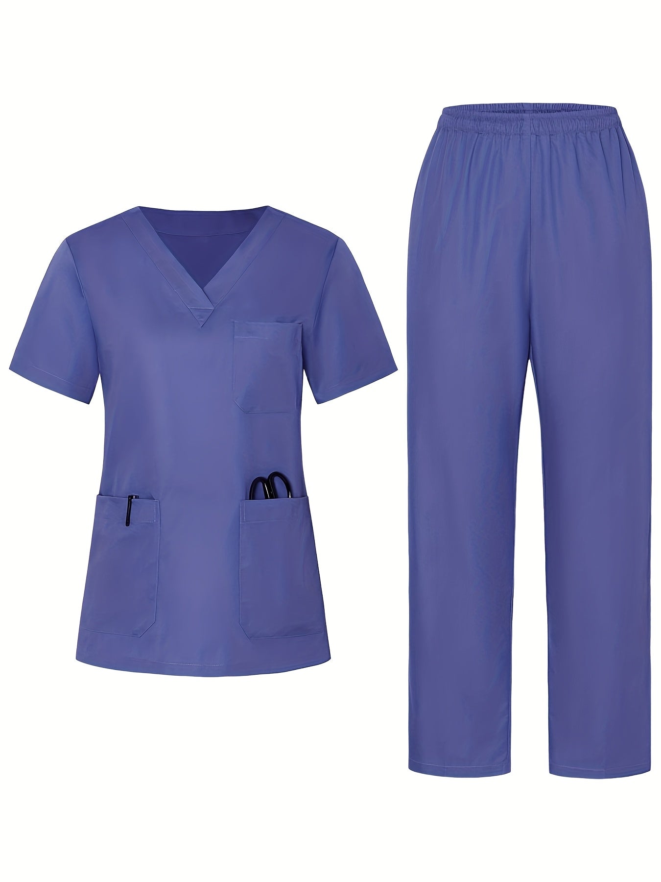 MedStyle – Ensemble Uniforme Col V Femme, Chemise et Pantalon by LSDLBoutique.ch