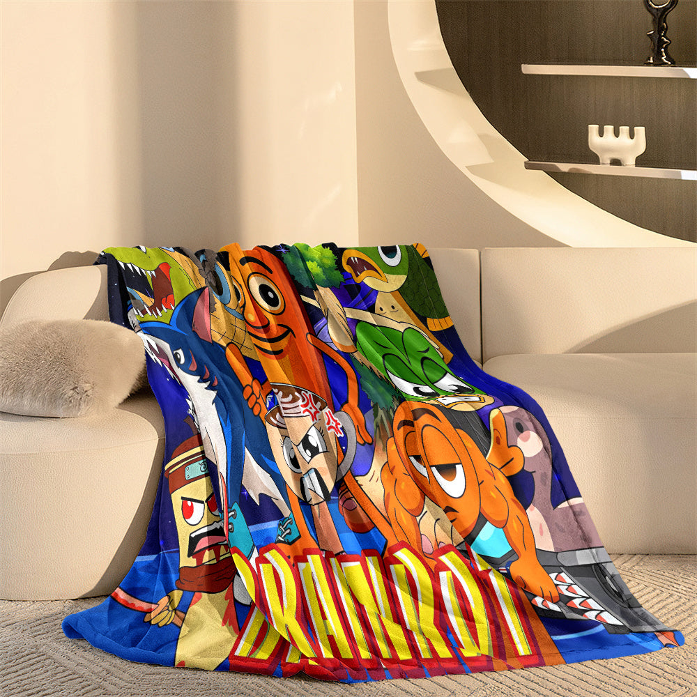 Couverture BRAINROT Flanelle – Design Stylé & Douillet Toutes Saisons by LSDLBoutique.ch