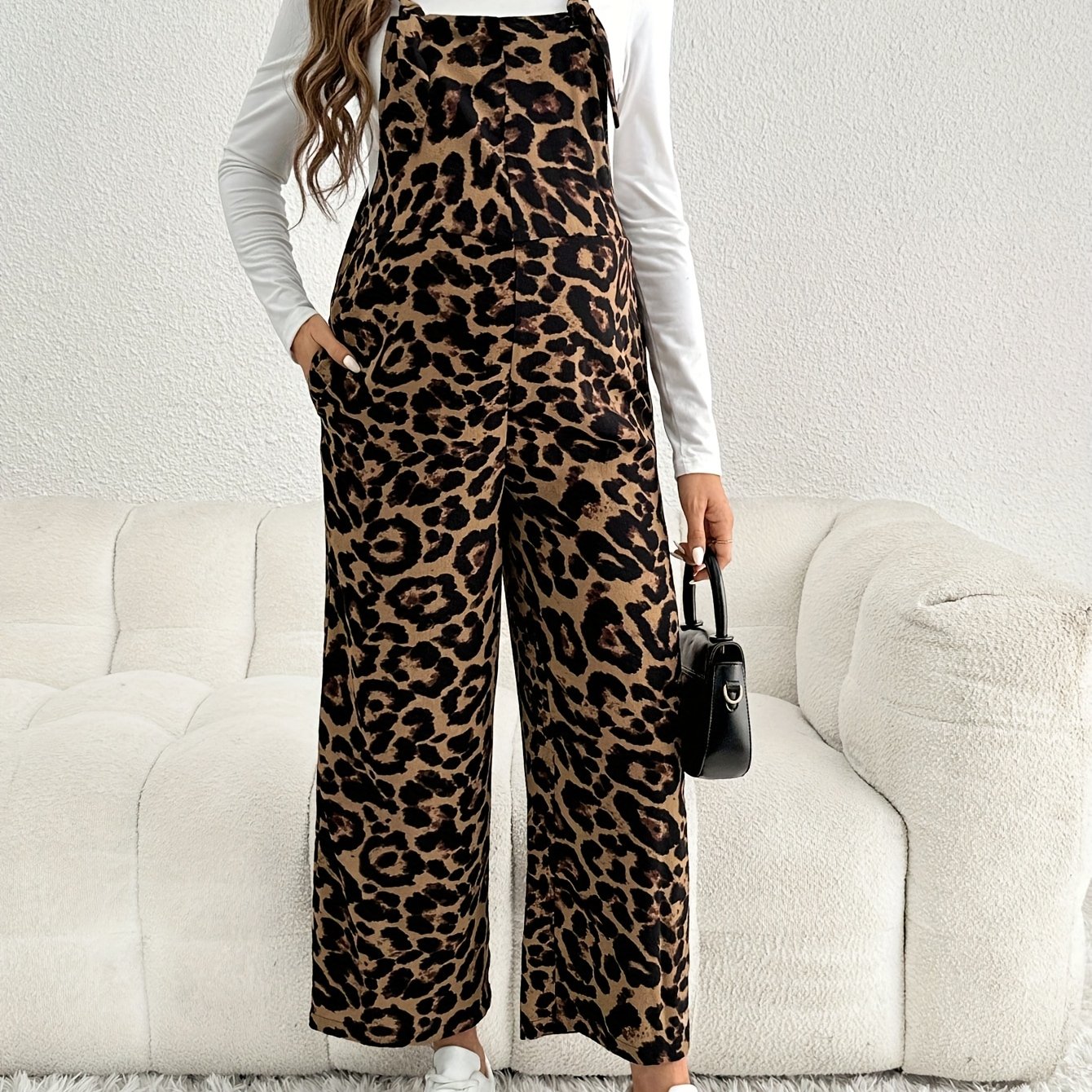 MaternEase – Combinaison de Grossesse Femme Ample à Taille Haute, Style Chic by LSDLBoutique.ch