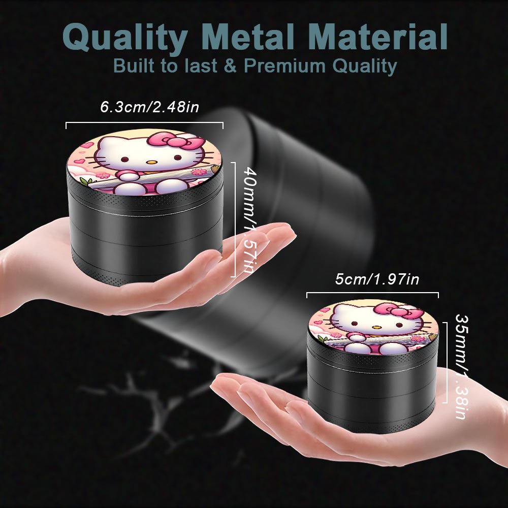 Grinder Hello Kitty 4 Couches Zinc 50/63mm Mignon by LSDLBoutique.ch