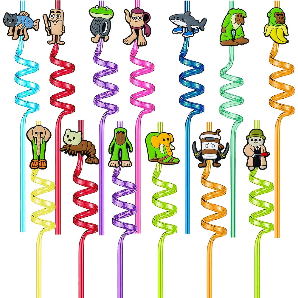 Set 13/26 Attaches Déco pour Pailles – Thème Brainrot Sahur & Tralalero by LSDLBoutique.ch