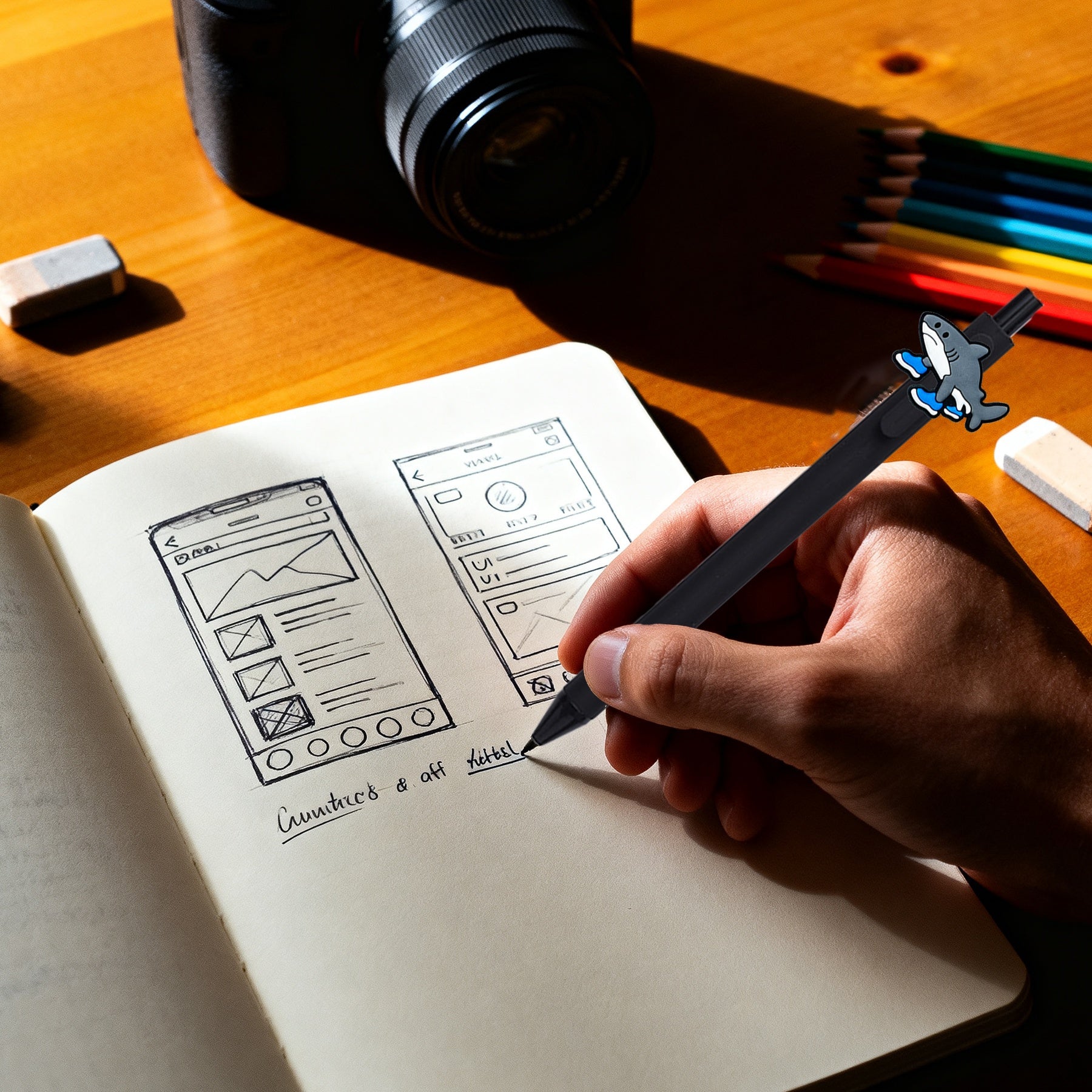 "Set 12 Figurines & Stylos Brainrot – Tung Sahur x Tralalero by LSDLBoutique.ch