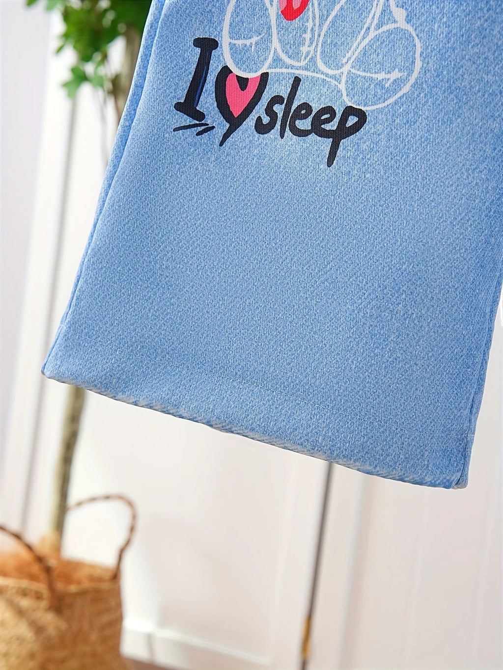 Original Graffiti Pantalon Denim Fille Imprimé Street Graffiti Automne Épais