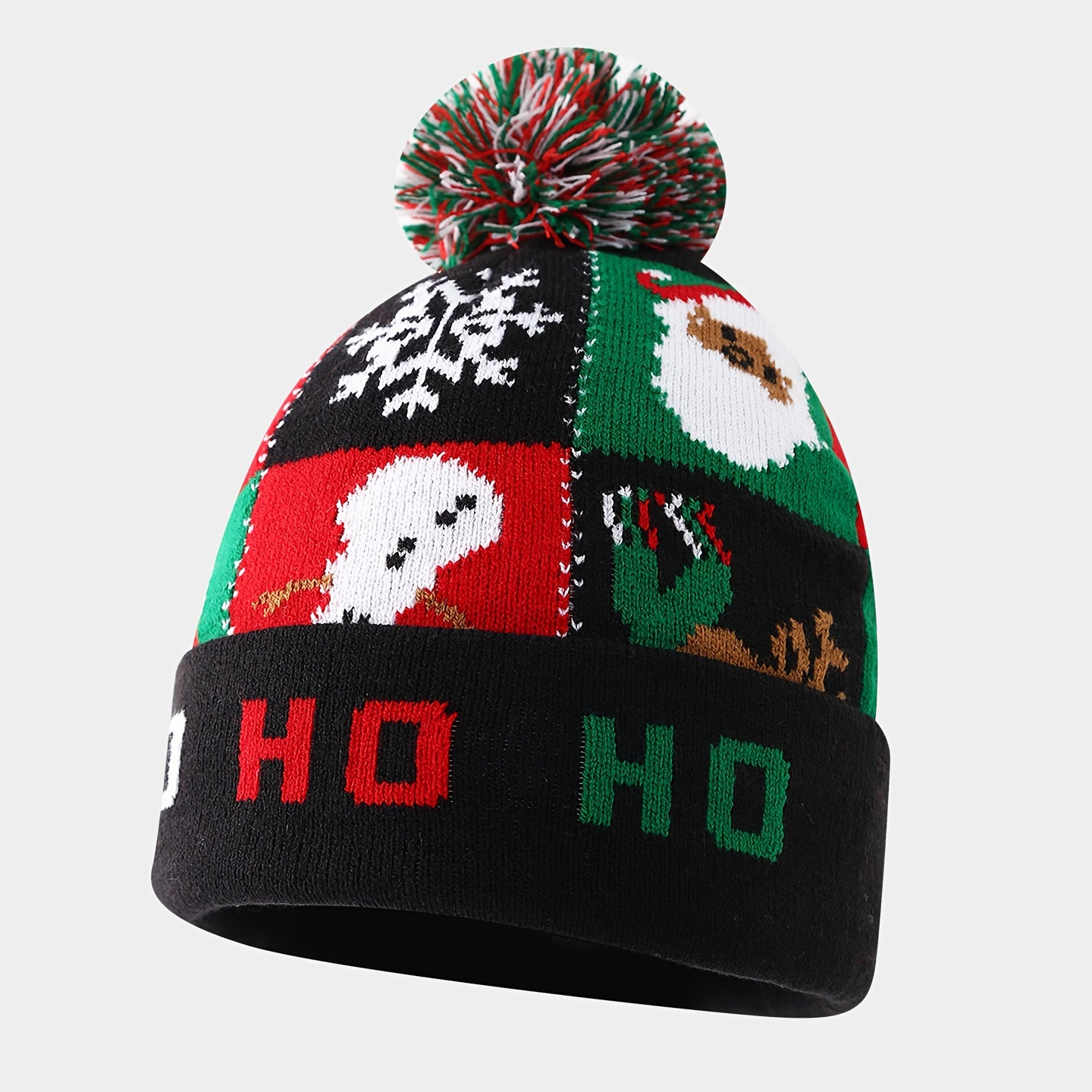 Bonnet De Noël Renne Bonhomme De Neige Sapin Avec Pompon Unisexe Édition Raffinée by LSDLBoutique.ch