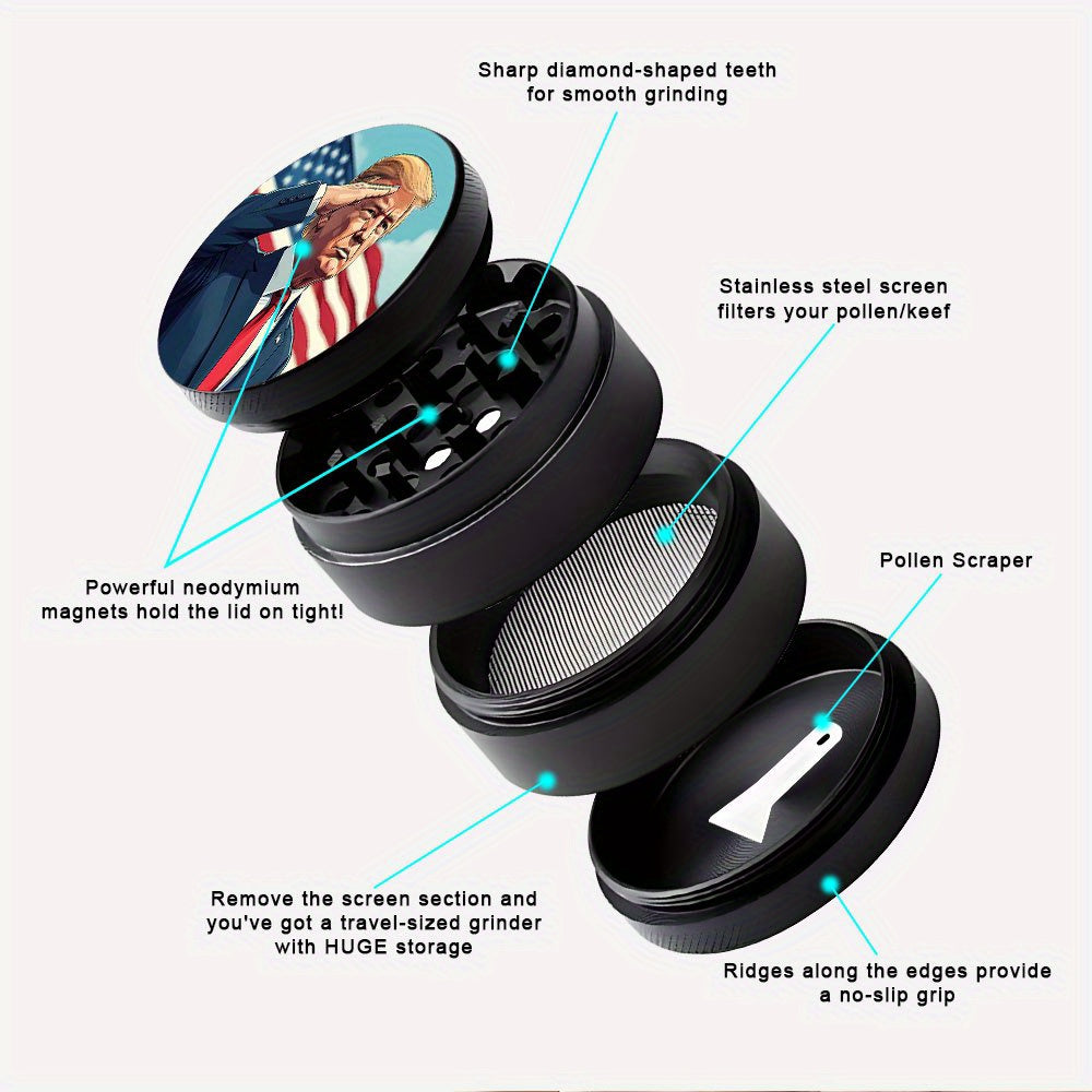 Grinder Humour 4 Couches Zinc 50/63mm Manuel by LSDLBoutique.ch