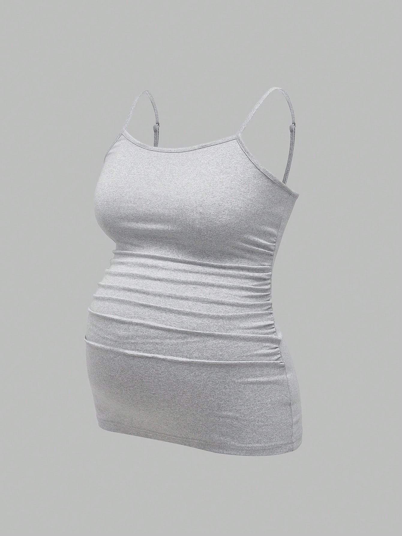 Lot de 3 Débardeurs Grossesse Femme Stretch Slim Uni Col Rond Confort et Liberté de Mouvement by LSDLBoutique.ch