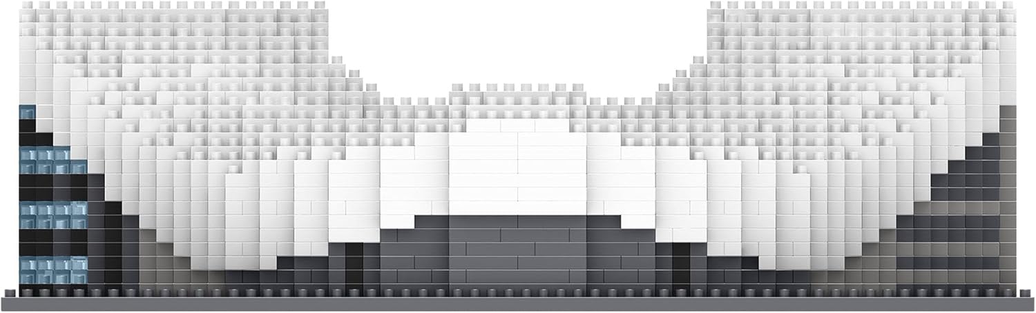 FOCO Offizielles Lizenzprodukt Olympique de Marseille Orange Vélodrome BRXLZ-Steine 3D-Fußballstadion BAU-Set