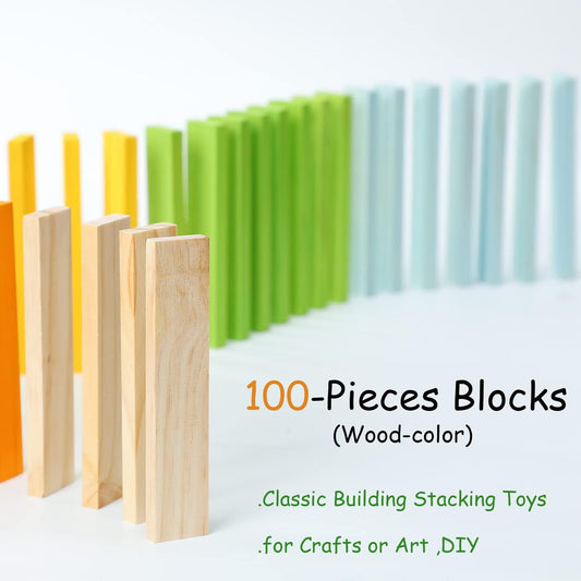 ICEKO - 100 Planchettes - Jeux de Construction en Bois pour Enfants - Développeur de Coordination et d'Éveil À partir de 3 Ans