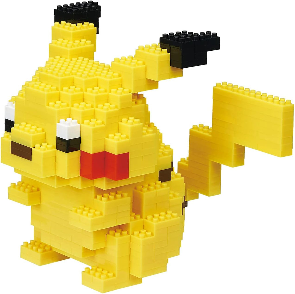 nanoblock - Pikachu Deluxe - Figurine Pokémon - Jeu de Construction - Activité 12 Ans et + - 560 Pièces - Taille Deluxe