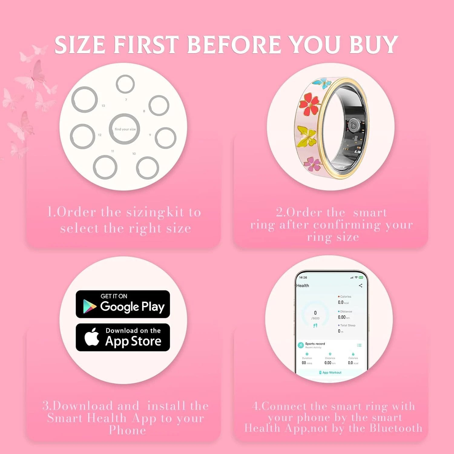 Smart Ring (Pink, 9)