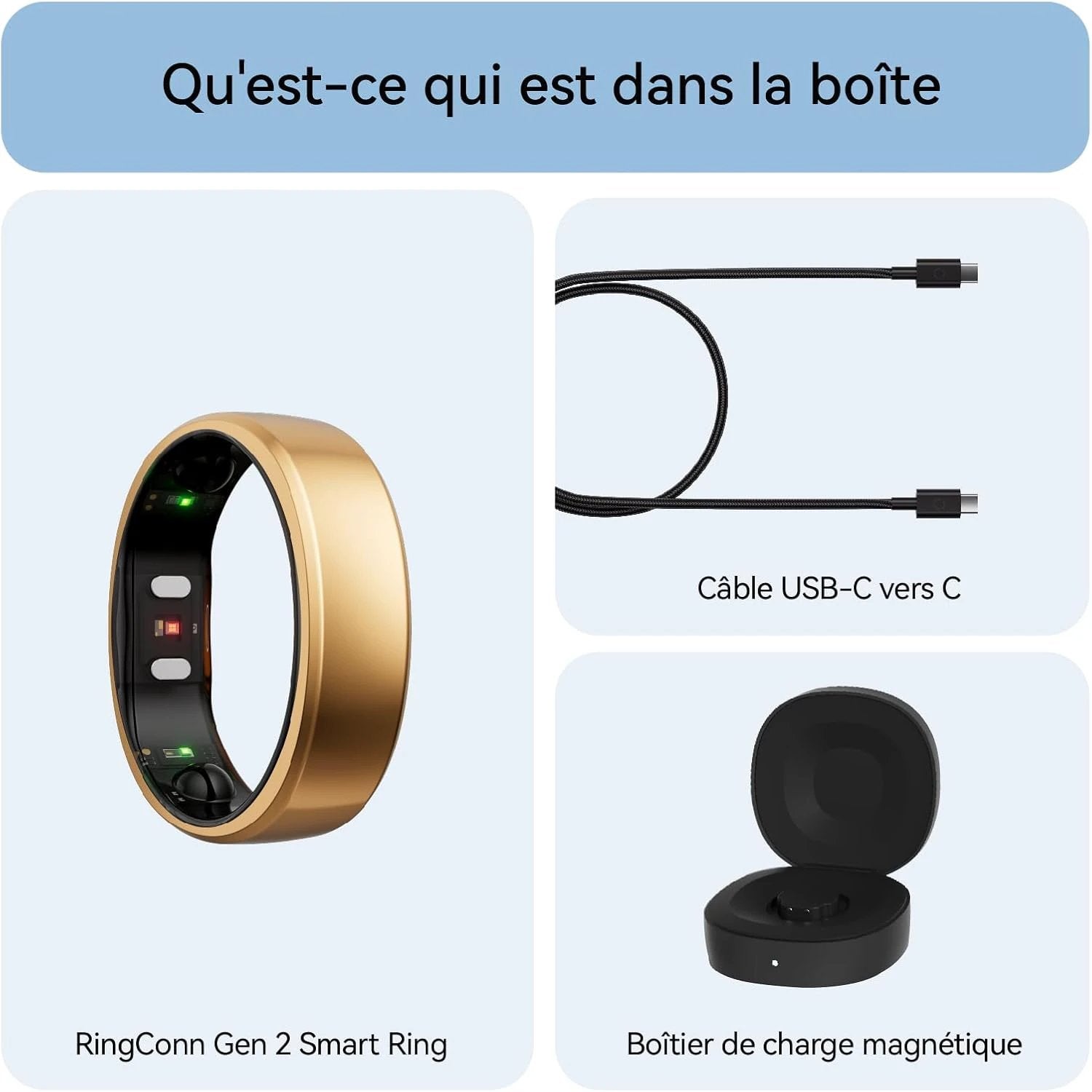 RingConn Gen 2 Smart Ring, World's First with OSA Monitoring, No App Subscription, 12 Days Battery, Stress/Heart Rate/Female Health Tracker, Android Compatible