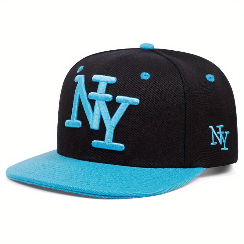 Casquette NY Brodée Unisexe Couleur Unie Mode Urbaine Tissu Respirant Polyester Confort Pratique by LSDLBoutique.ch