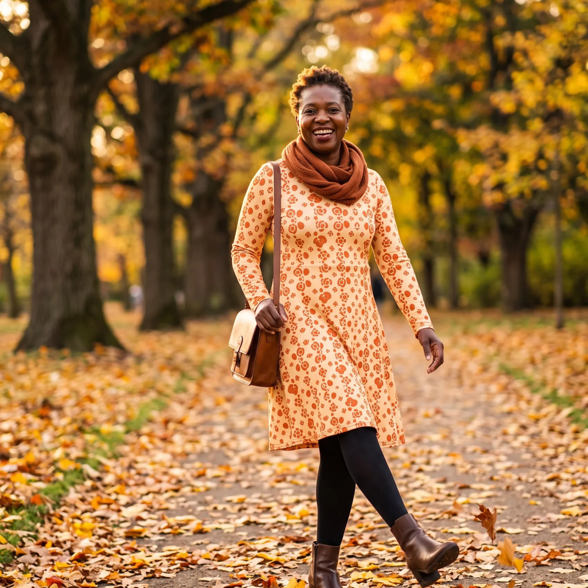 Robe longue manches ajustée poches – Nérine