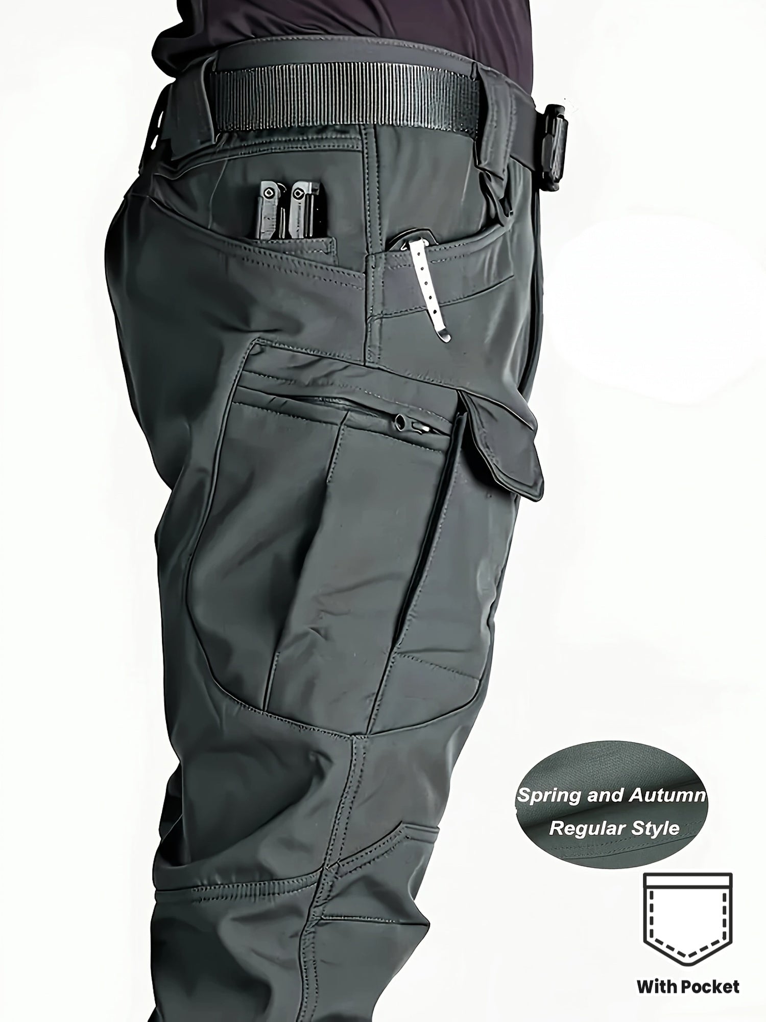 WorkFlex – Pantalon de Travail Homme Multi-Poches, Tissu Respirant & Taille Ajustable by LSDLBoutique.ch