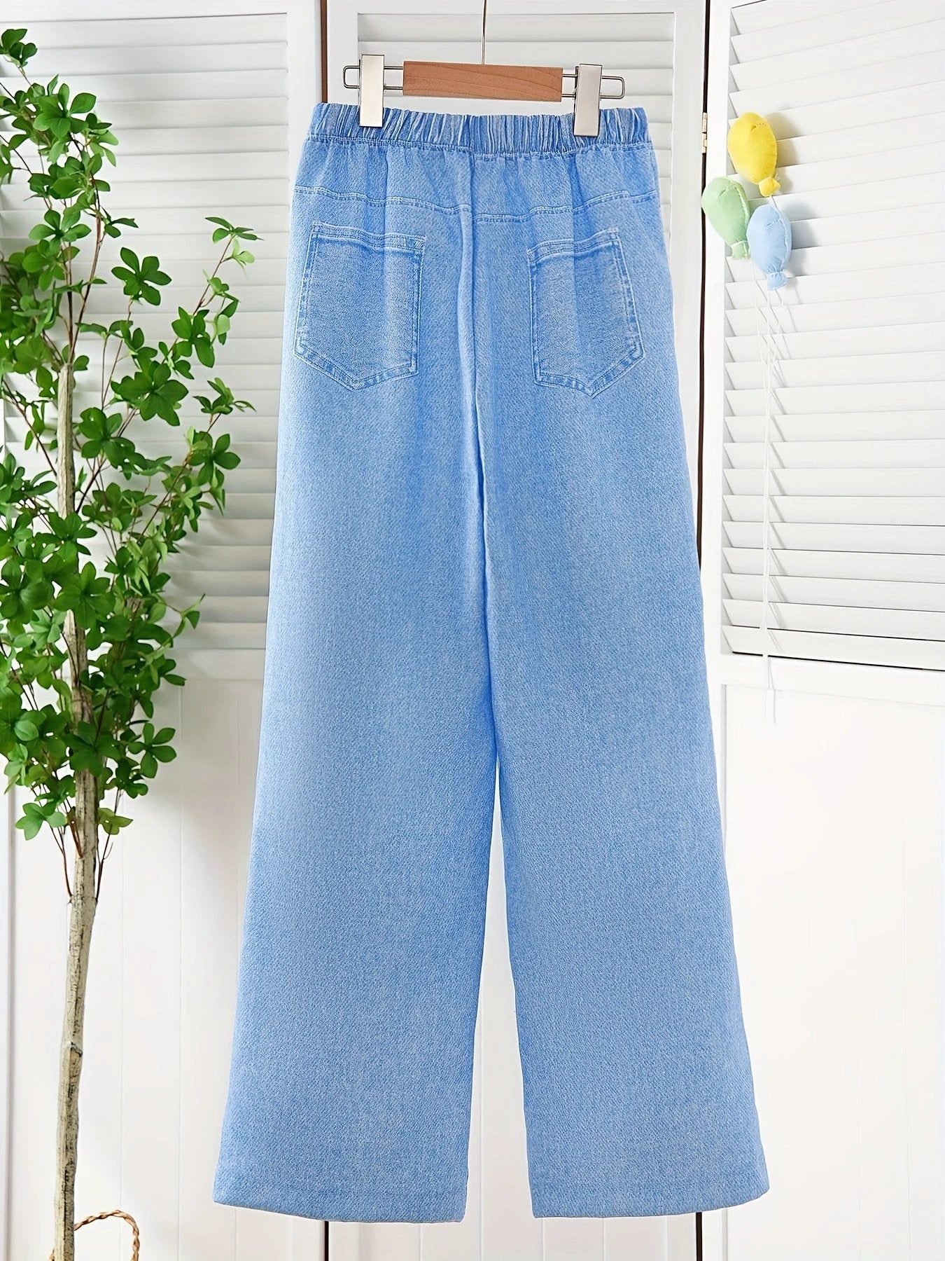 Original Graffiti Pantalon Denim Fille Imprimé Street Graffiti Automne Épais