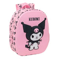 Cartable Kuromi Rose Sanrio Officiel Pour École Taille 27x33x10 Cm Confort Et Praticité Kawaii by Mon Labubu