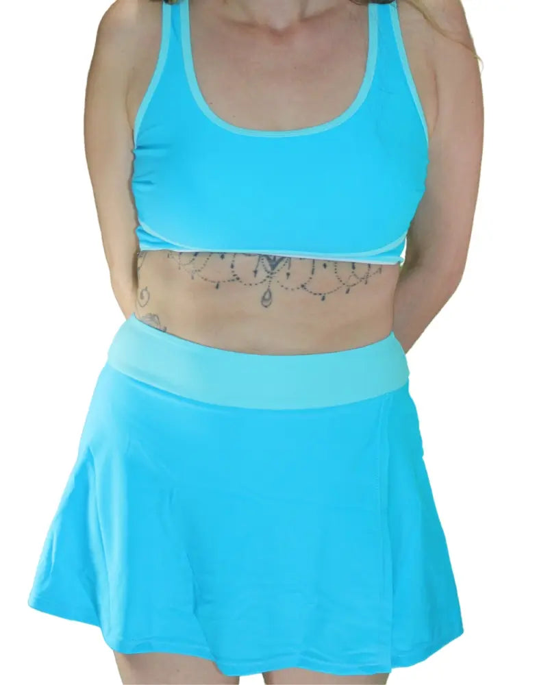 Maude - Swimsuit - Top + Shorty Skirt - Sporty