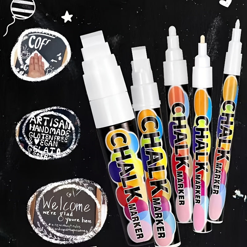 5 Marqueurs Blancs Effaçables – Déco Créative et Festive sur Vitres by LSDLBoutique.ch