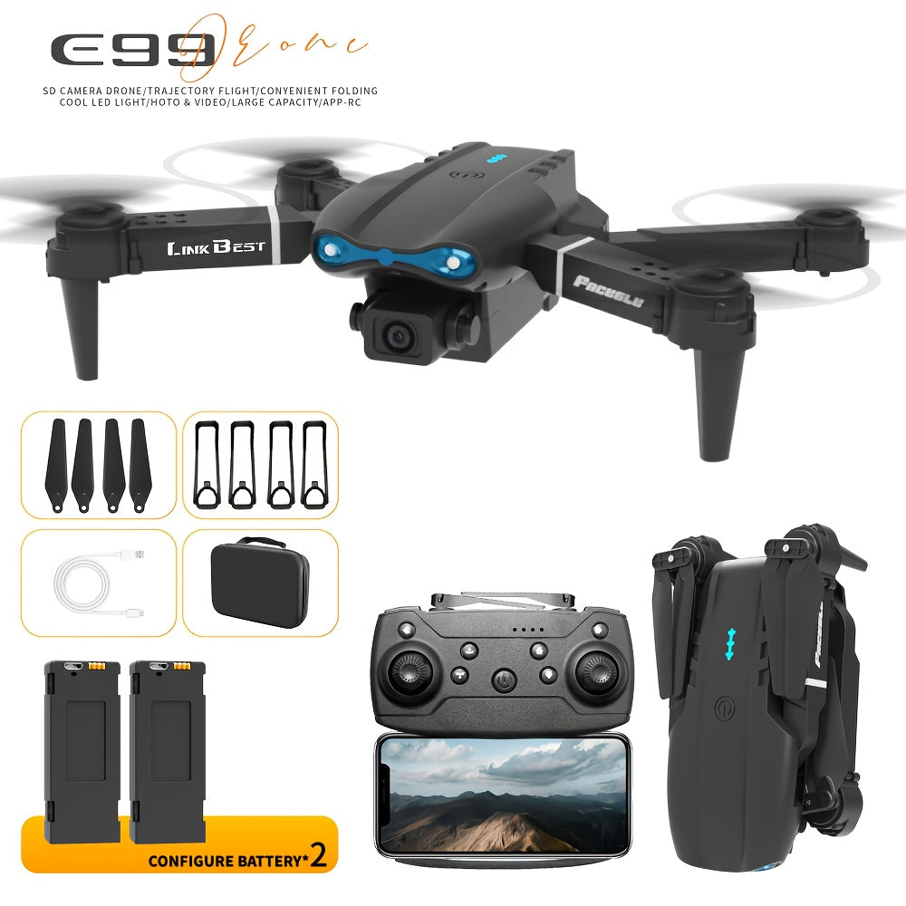 SkyE99 Pro – Drone Pliable Intelligent à Double Caméra HD by LSDLBoutique.ch