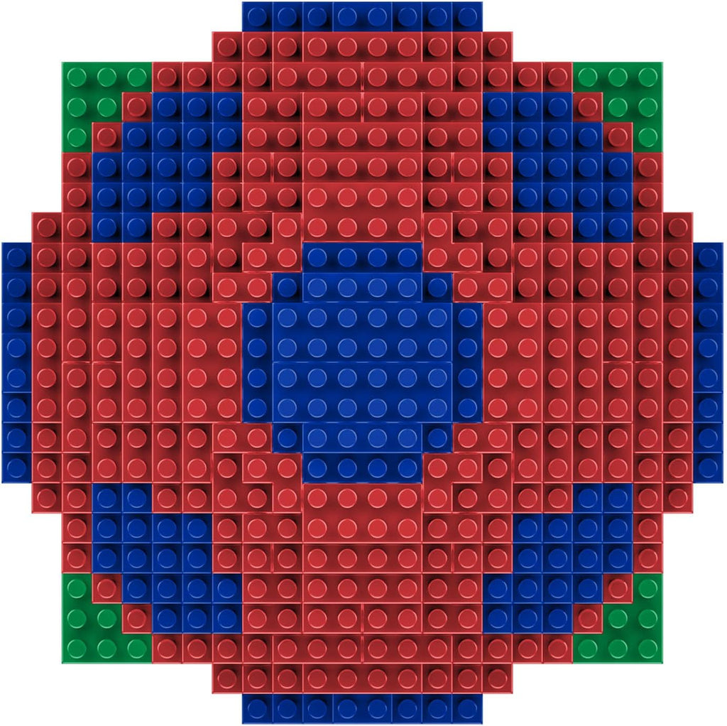 FOCO Jeu de construction de football 3D en pierres BRXLZ, motif Barcelone FC, produit sous licence officielle