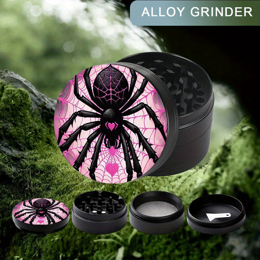 Grinder Araignée 4 Couches Zinc 50/63mm Manuel Design Cool by LSDLBoutique.ch