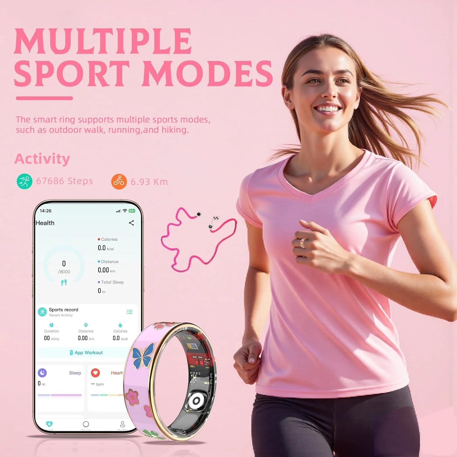 Smart Ring (Pink, 9)