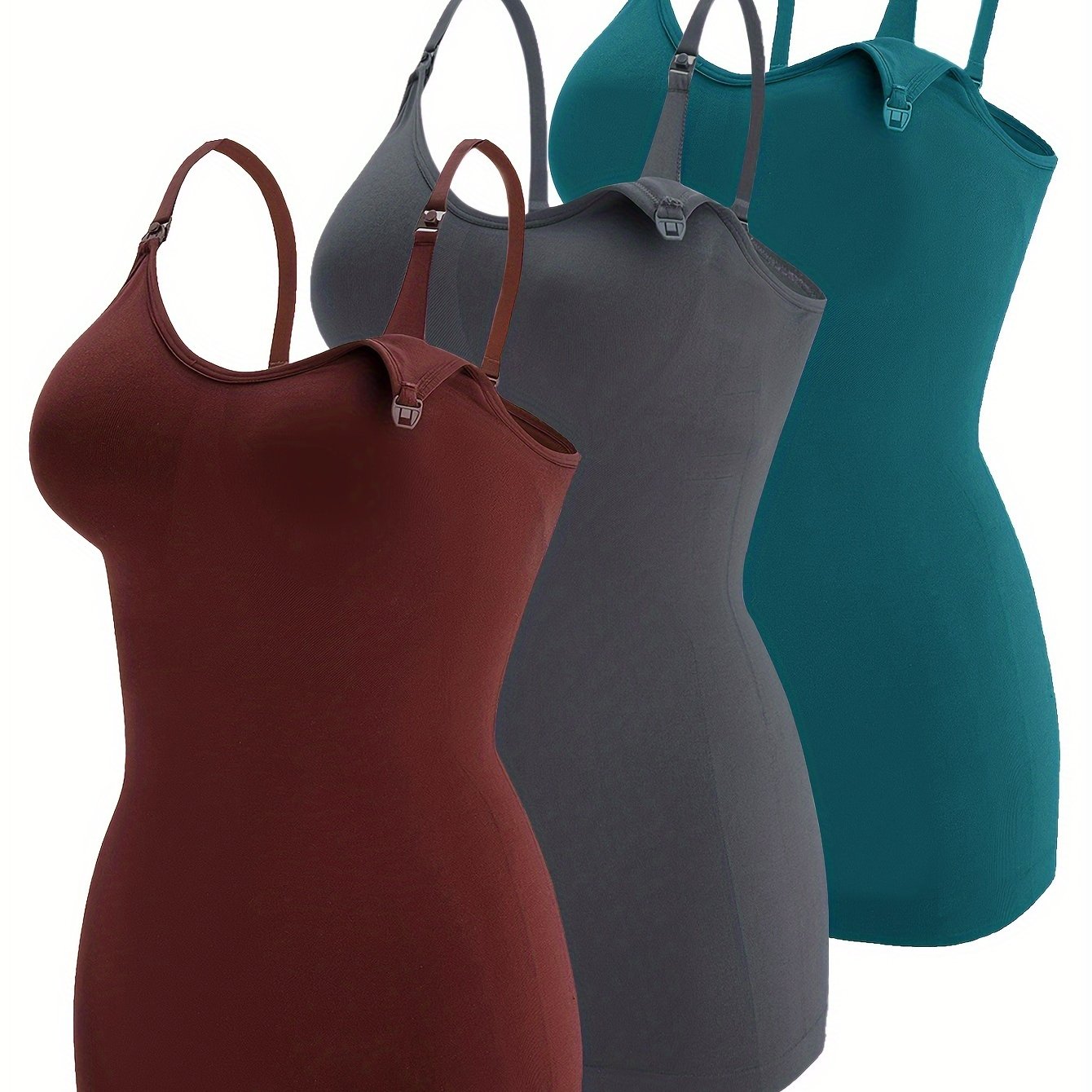 Lot De 3 Tops Grossesse Allaitement Bretelles Confort Et Coupe Ample Pour Maternité by LSDLBoutique.ch