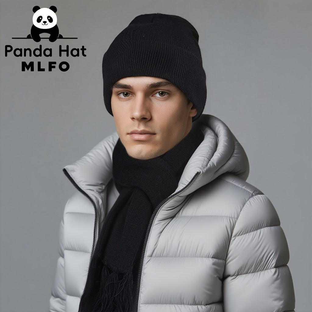 Ensemble Hiver 3 Pièces Bonnet Gants Écharpe Tricotés Confort Léger Acrylique 100 Pourcent Isolation Chaude MLFO by LSDLBoutique.ch