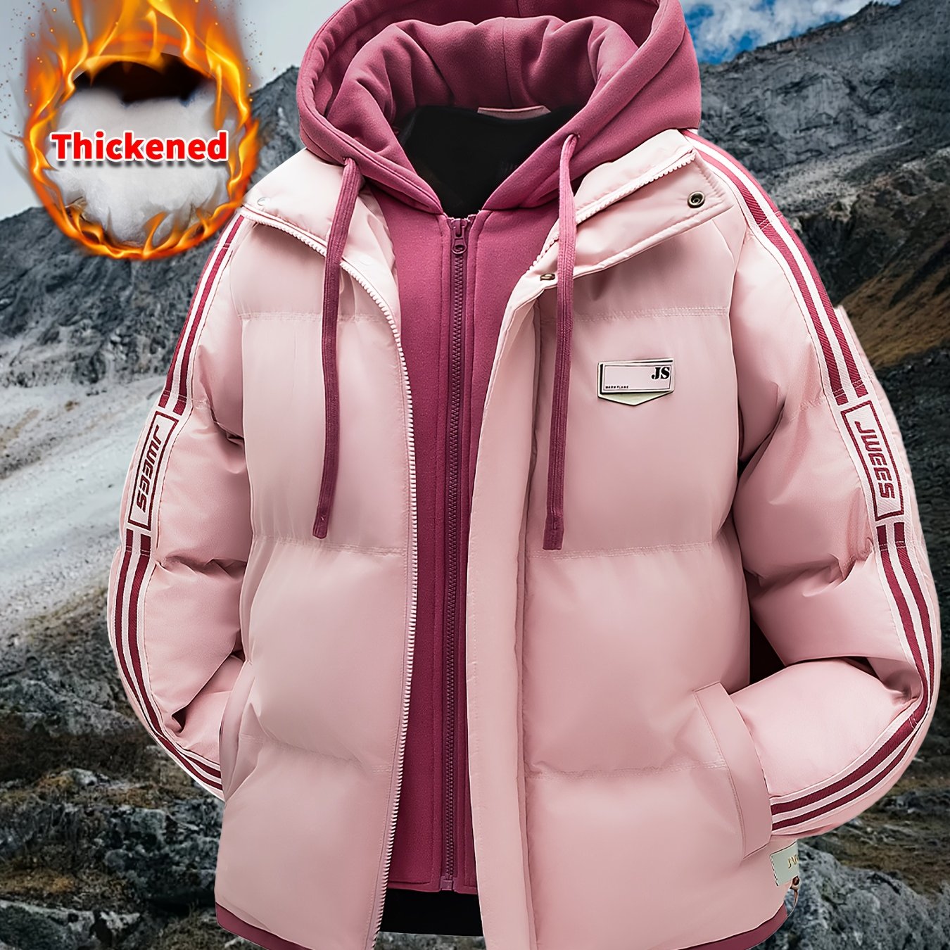 Manteau D’Hiver Capuche Pour Homme Fermeture Éclair Ultra Chaud Et Confortable Polyvalent by LSDLBoutique.ch