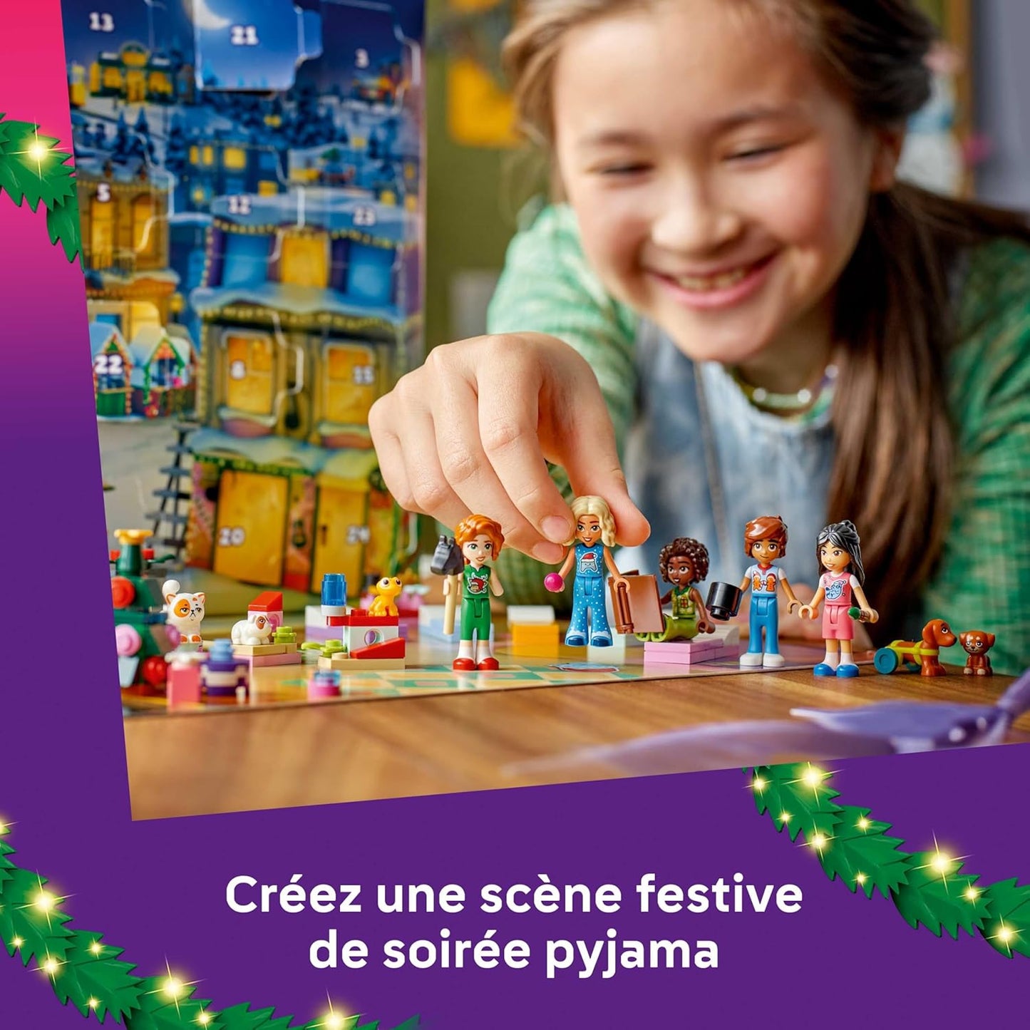 LEGO Friends Le Calendrier de l’Avent 2025 - Jouets pour Fille dès 6 Ans - Compte à Rebours Avant Noël avec 24 Surprises Dont 5 Mini-Poupées, 5 Figurines d'animaux & Accessoires Adorables 42668