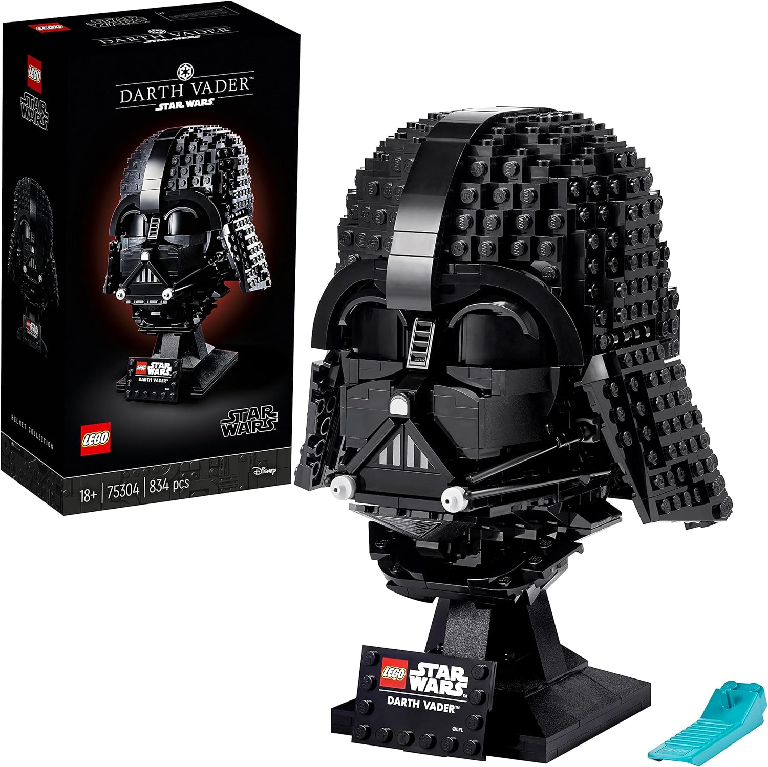 LEGO Star Wars Le Casque de Dark Vador - Kit de Construction - Maquette Adulte de Collection Inspiré du Film - Objet de Décoration et Loisirs Créatifs - Idée Cadeau pour Adultes Hommes et Femmes 75304