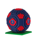 FOCO Jeu de construction de football 3D en pierres BRXLZ, motif Barcelone FC, produit sous licence officielle