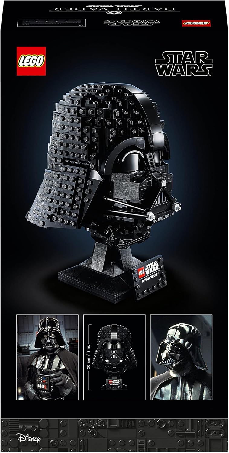 LEGO Star Wars Le Casque de Dark Vador - Kit de Construction - Maquette Adulte de Collection Inspiré du Film - Objet de Décoration et Loisirs Créatifs - Idée Cadeau pour Adultes Hommes et Femmes 75304