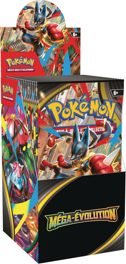 Pokémon : présentoir de boosters Méga-Évolution du JCC Pokémon (18 boosters)