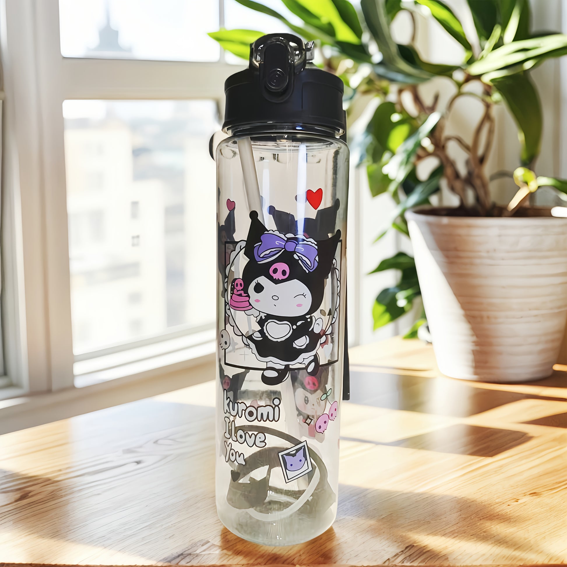 Gourde Sanrio 800 Ml Étanche Avec Couvercle Pop Up Plastique Durable Léger Pour Sport by LSDLBoutique.ch