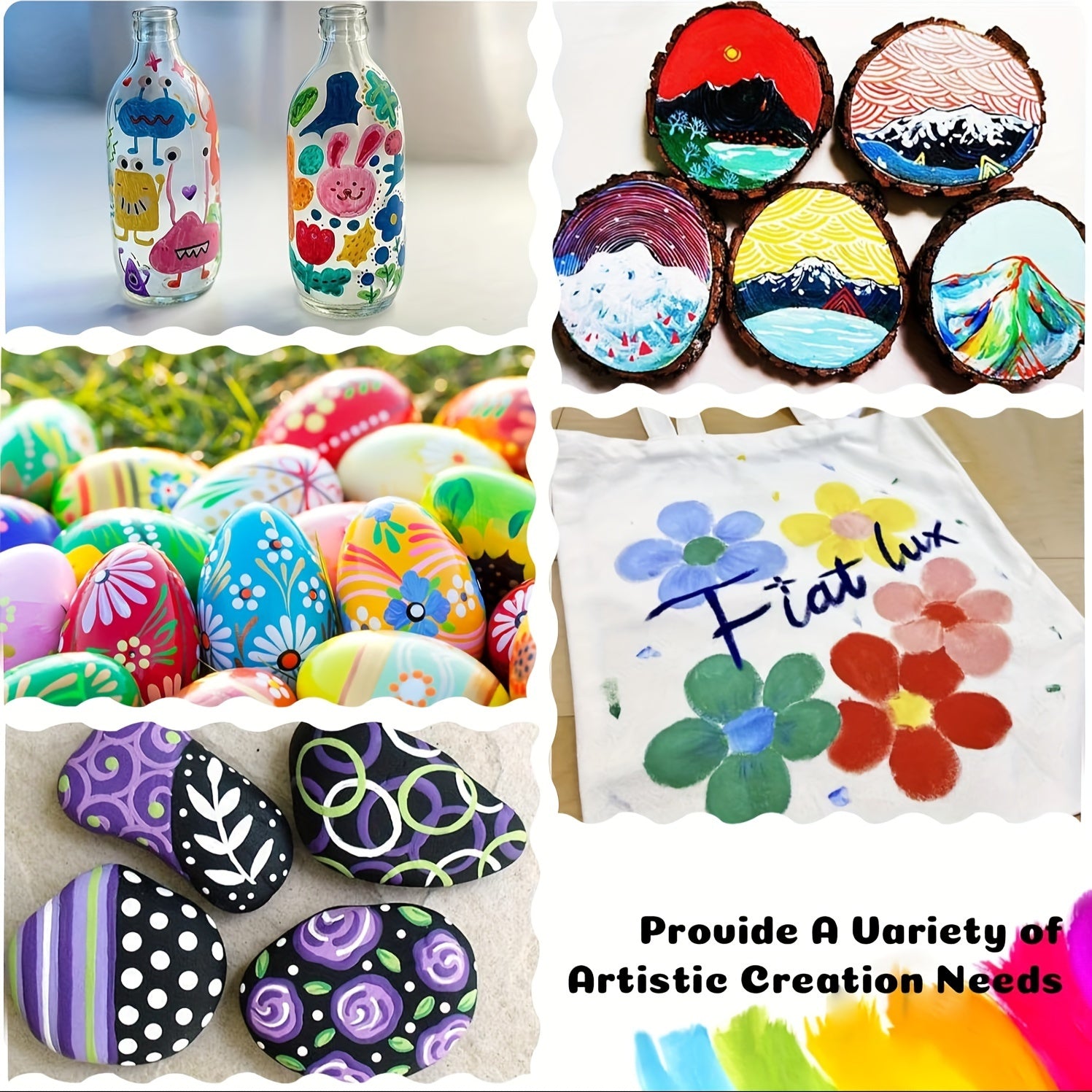 36 Colors Dual Tip Acrylic Pens Markers, Double Tip Premium Acrylic Markers, Acrylic Markers for Wood, Rock Painting, Glass, Canvas, Stone, DIY Crafts Making Art Supplies by LSDLBoutique.ch