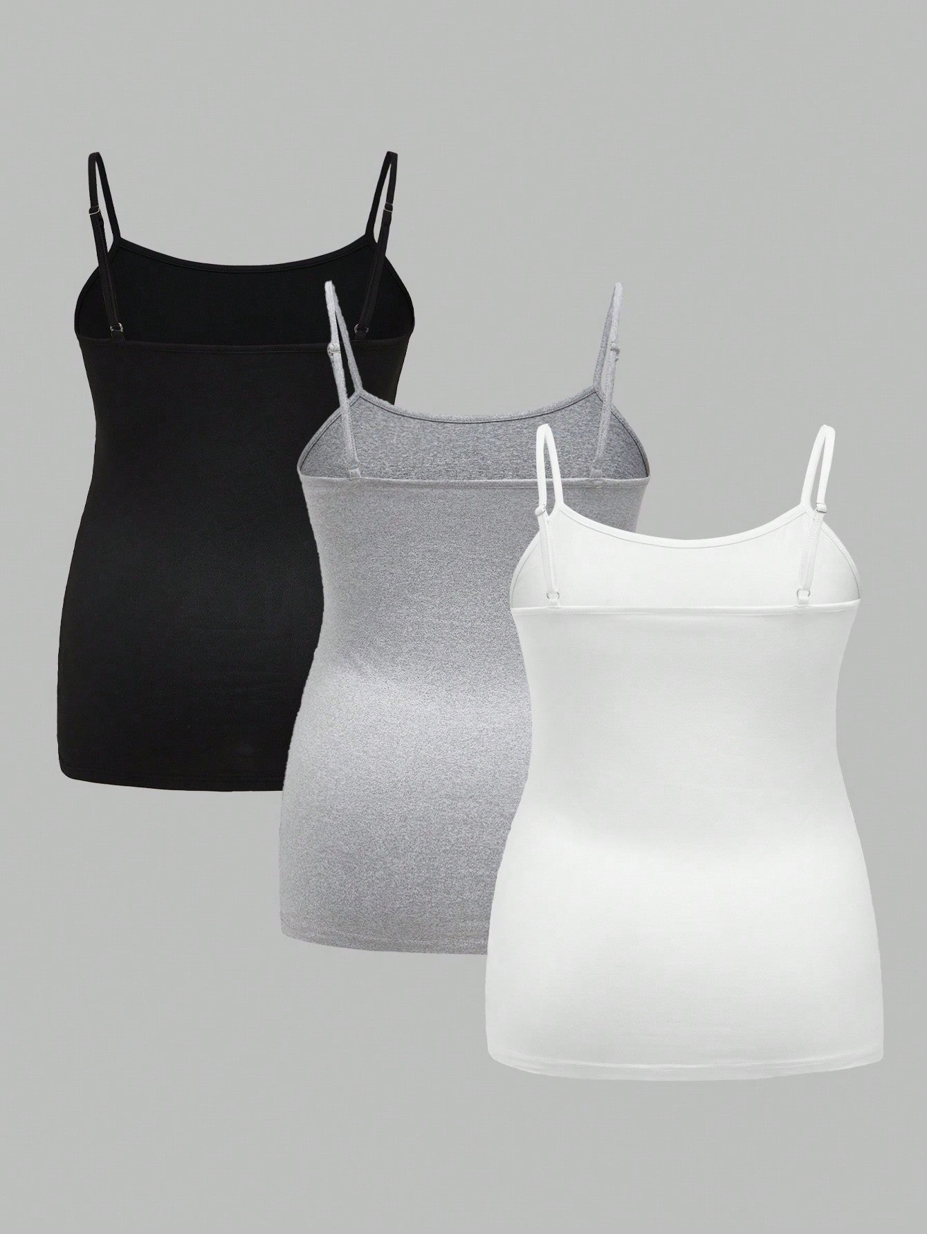 Lot de 3 Débardeurs Grossesse Femme Stretch Slim Uni Col Rond Confort et Liberté de Mouvement by LSDLBoutique.ch