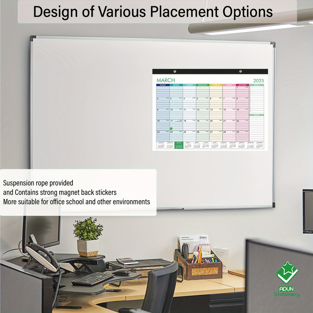 Calendrier Mural Mensuel Magnétique Grand Format 2025 2026 2027 43x30 cm Pour Maison Bureau École by LSDLBoutique
